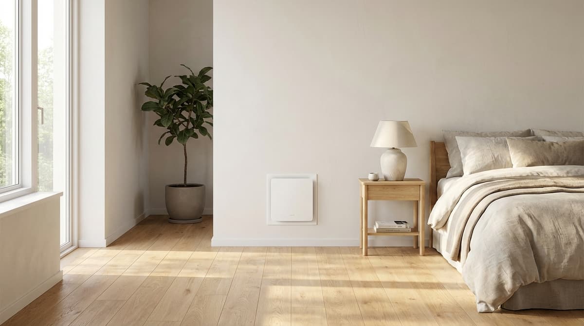 Ventilationsenhed installeret i væg mod fugt — Aalborg